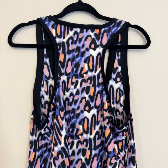 Apostrophe Tank Top Womens L Multi Leopard Animal Print Racerback Summer Casual - Picture 4 of 6